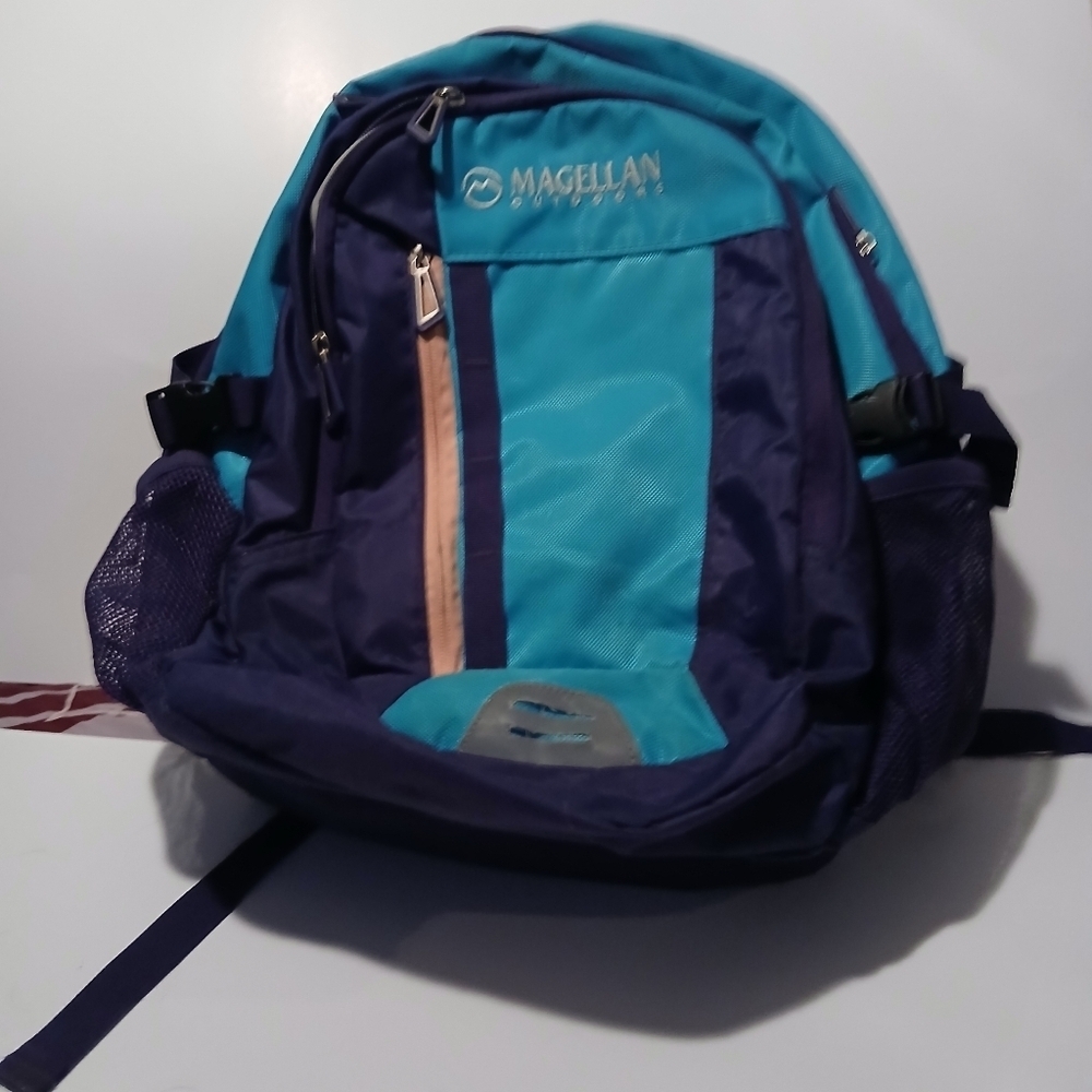 Magellan Outdoors Blue and Purple Backpack with Structured Design. Very Nice!! - Picture 3 of 12